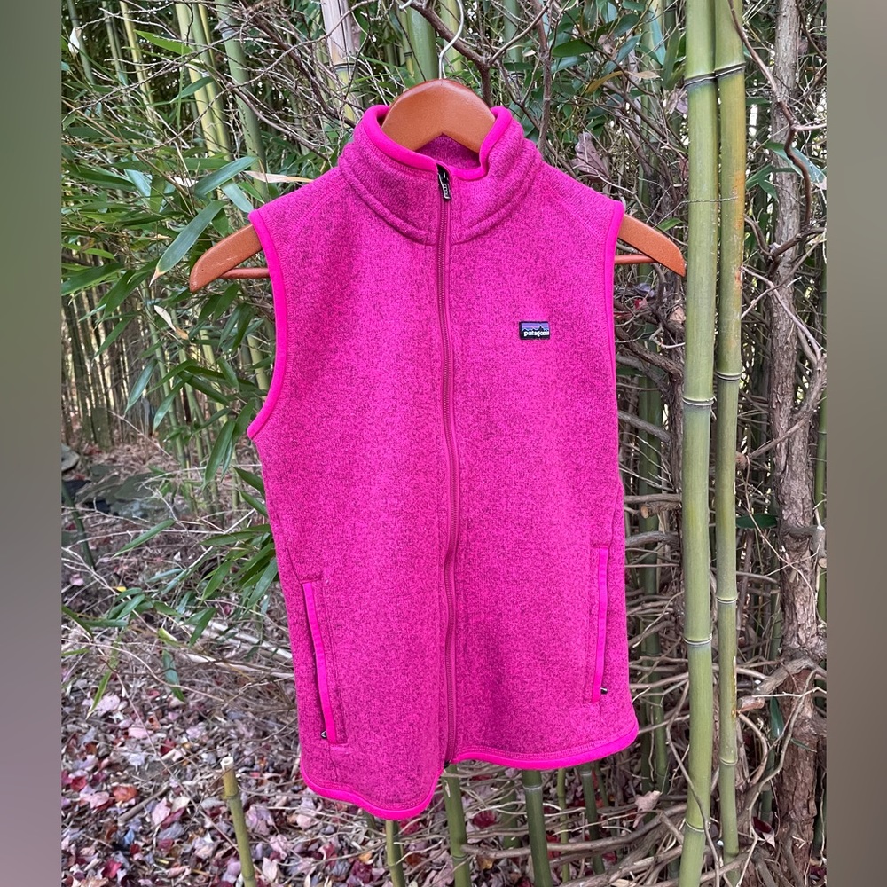 Patagonia women’s better sweater vest: pink, size small